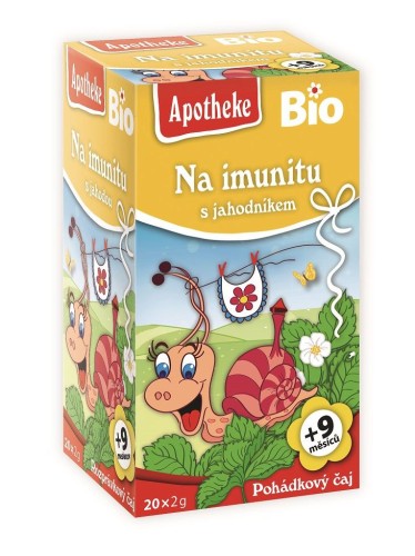 Herbatka dla dzieci – Na odporność truskawka BIO 40g (20 x 2g) - Apotheke-621
