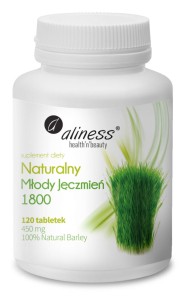 NATURALNY MŁODY JĘCZMIEŃ 1800 x 120 TABLETEK ALINESS.