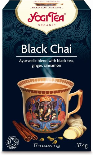 Herbata Czarna (Black Chai) z imbirem i cynamonem BIO (17 x 2,2g) 37,4g - Yogi Tea-625