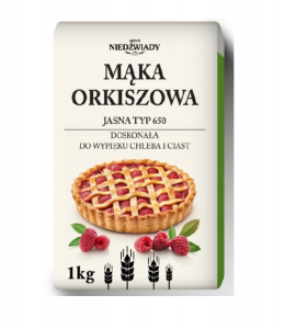 MĄKA ORKISZOWA JASNA TYP 650 1KG MŁYN NIEDŹWIADY