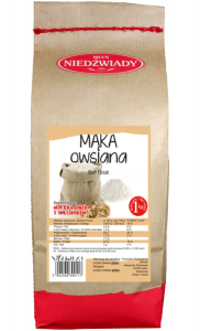 MĄKA OWSIANA PEŁNOZIARNISTA 1KG MŁYN NIEDŹWIADY