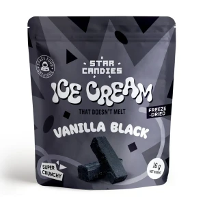 LODY LIOFILIZOWANE WANILIOWE CZARNE 16G STAR CANDIES