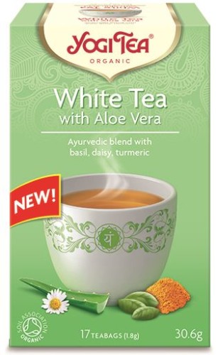 Herbata Biała (White Tea) z aloesem BIO (17 x 1,8g) 30,6g - Yogi Tea-624
