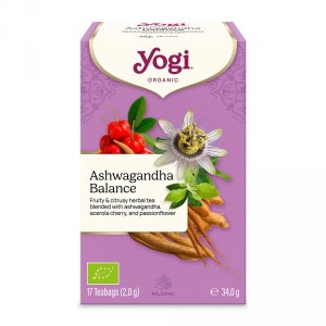 HERBATKA ASHWAGANDHA BALANCE BIO 17X2G 34G YOGI TEA