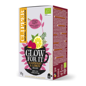 HERBATKA O SMAKU MALINOWO - CYTRYNOWYM NA PIĘKNĄ SKÓRĘ BIO 30G CLIPPER