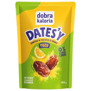 PRZEKĄSKA DAKTYLE W POSYPCE YUZU 100G DOBRA KALORIA