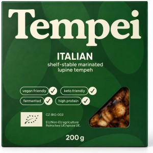 TEMPEH Z ŁUBINU MARYNOWANY W STYLU WŁOSKIM BIO 200G