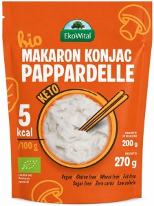 MAKARON KONJAC PAPPARDELLE BEZGLUTENOWY BIO 270G/200G EKOWITAL