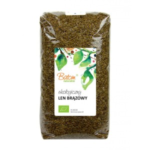 Siemię lniane brązowe BIO 1kg - Batom