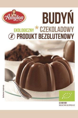 Budyń czekoladowy bezglutenowy BIO 40g – Amylon-742