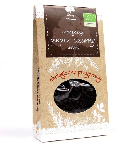 Pieprz czarny ziarno BIO 50g - Dary Natury-670