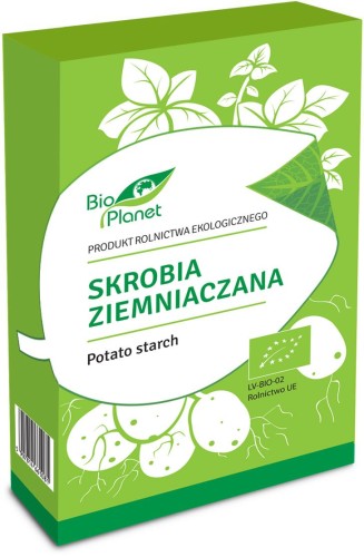SKROBIA ZIEMNIACZANA BIO 500 g - BIO PLANET mąka naturalna zagęstnik do sosów i zup mąki skrobie-668