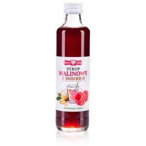 Syrop malinowy z imbirem 315g - Polska Róża