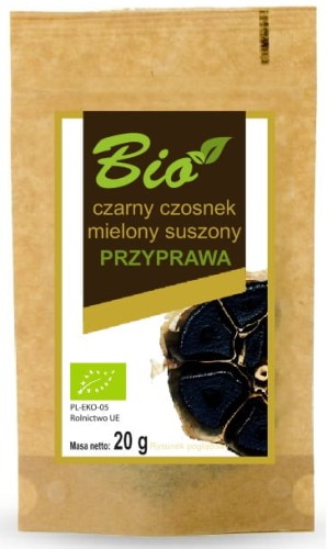 Czarny czosnek mielony suszony BIO 20g - PRZETWORY Z NATURY-872