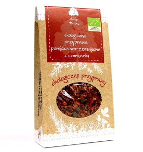 Przyprawa pomidorowo – czosnkowa z czarnuszką BIO 40g – Dary Natury