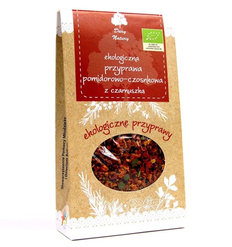 Przyprawa pomidorowo – czosnkowa z czarnuszką BIO 40g – Dary Natury-874