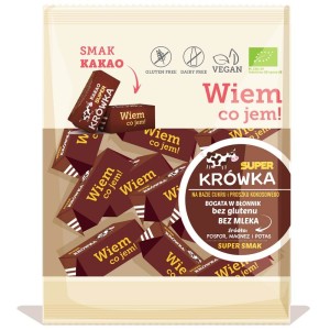 Krówki bezmleczne kakaowe bezglutenowe BIO 150g - Super Krówka