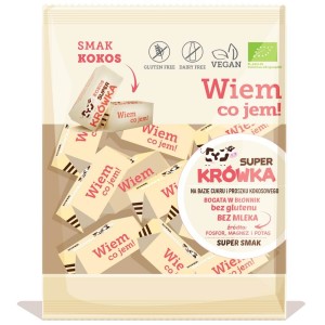 Krówki bezmleczne kokosowe bezglutenowe BIO 150g - Super Krówka