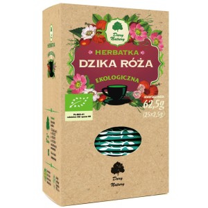 Herbatka z dzikiej róży BIO (25 x 2,5g) 62,5g – Dary Natury