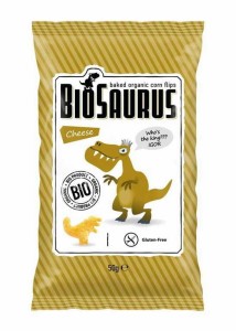 Chrupki kukurydziane Dinozaury o smaku serowym bezglutenowe BIO 50g -  BioSaurus